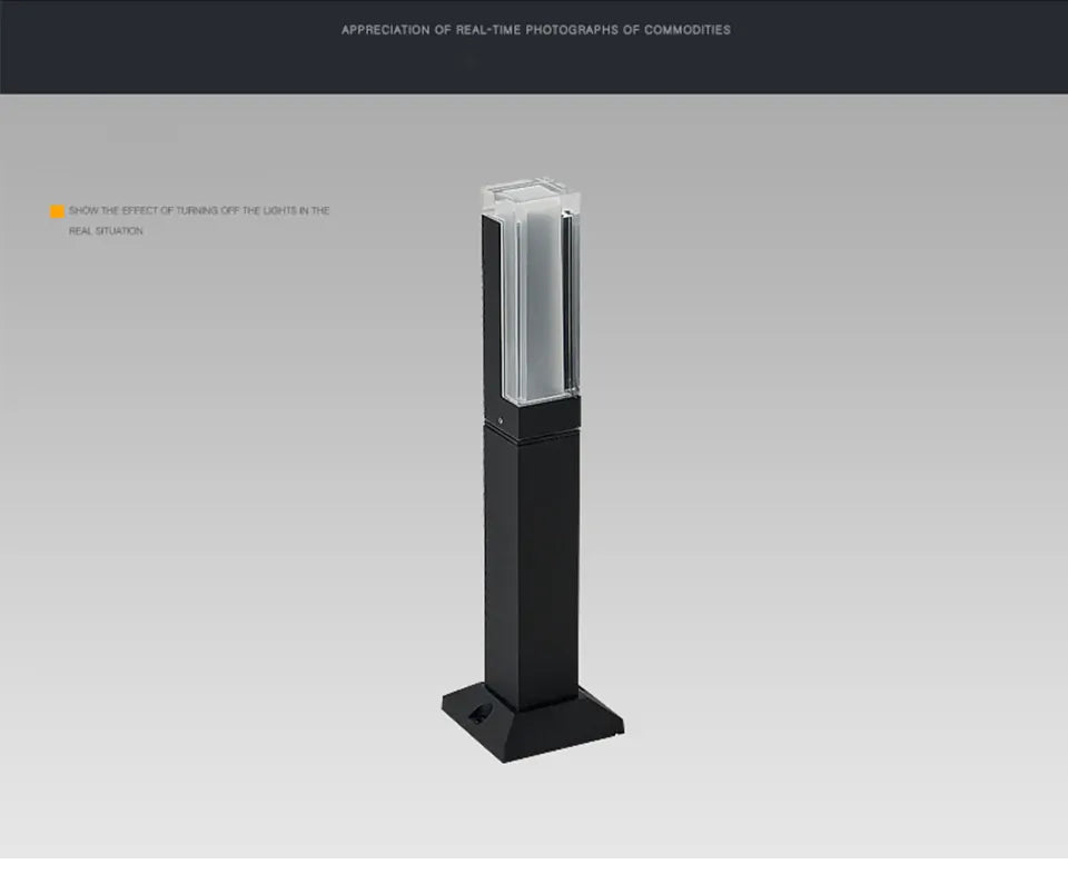 Verthara Premium Modern Aluminium LED Bollard Light IP65 10W