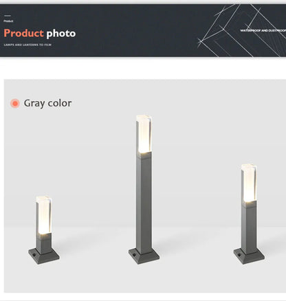 Verthara Premium Modern Aluminium LED Bollard Light IP65 10W