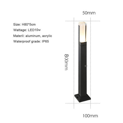 Verthara Premium Modern Aluminium LED Bollard Light IP65 10W