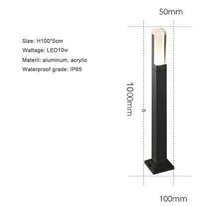 Verthara Premium Modern Aluminium LED Bollard Light IP65 10W
