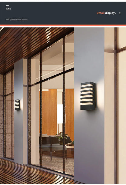 Verthara Premium Modern Aluminium LED Outdoor Wall Light IP54