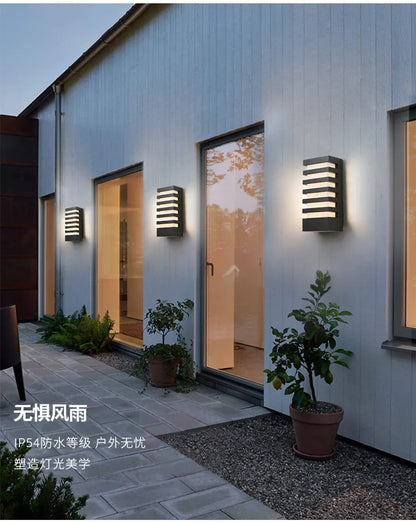 Verthara Premium Modern Aluminium LED Outdoor Wall Light IP54