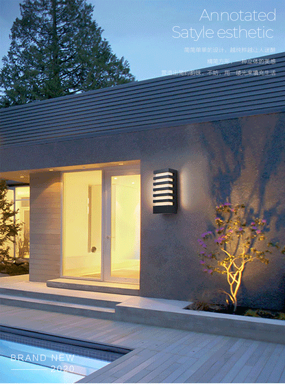 Verthara Premium Modern Aluminium LED Outdoor Wall Light IP54