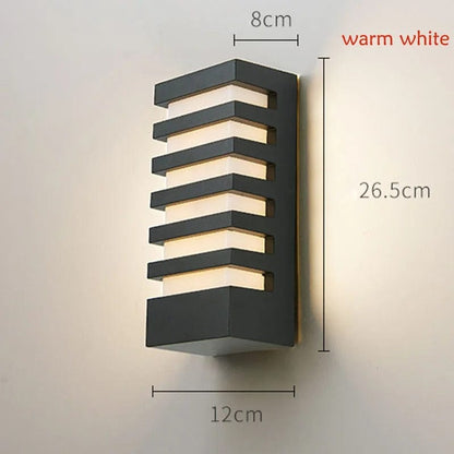 Verthara Premium Modern Aluminium LED Outdoor Wall Light IP54