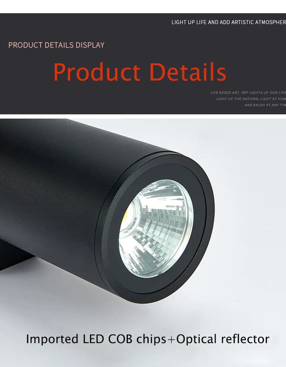 Verthara Premium Modern Aluminium LED Outdoor Wall Light IP67 Rated