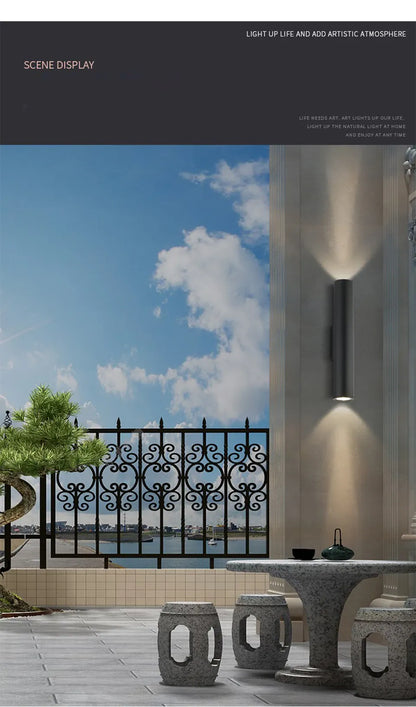 Verthara Premium Modern Aluminium LED Outdoor Wall Light IP67 Rated