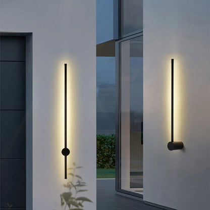 Verthara Premium Modern Aluminium Linear Outdoor Wall Light IP65