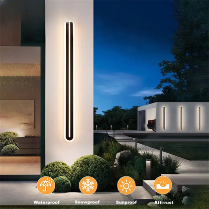 Verthara Premium Modern Aluminium Outdoor Wall Light Dimmable IP65