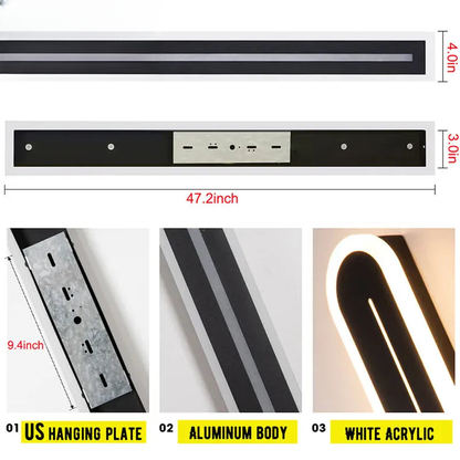 Verthara Premium Modern Aluminium Outdoor Wall Light Dimmable IP65