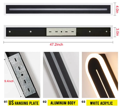 Verthara Premium Modern Aluminium Outdoor Wall Light Dimmable IP65
