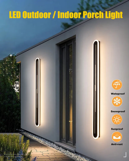 Verthara Premium Modern Aluminium Outdoor Wall Light Dimmable IP65