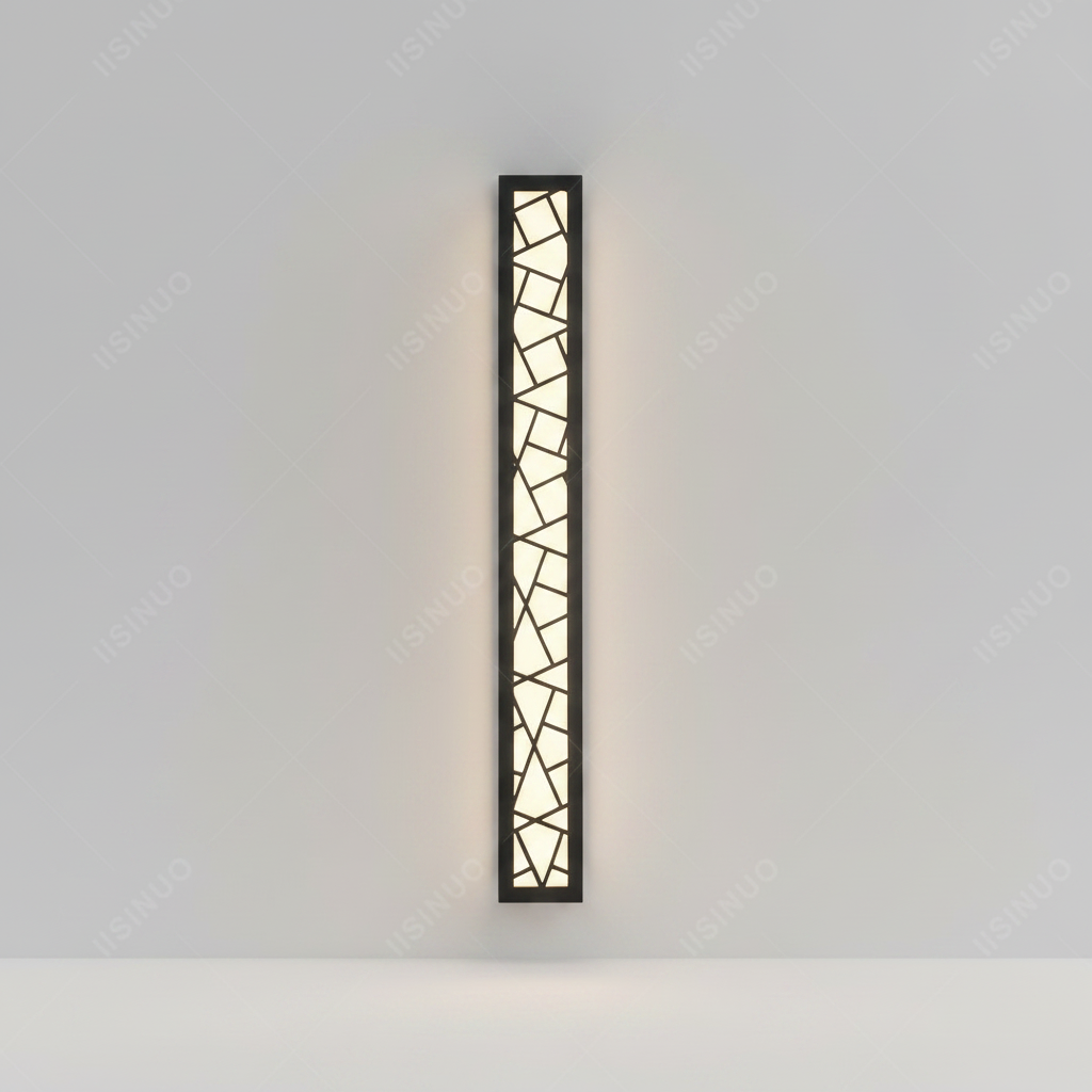 Verthara Premium Modern Aluminium Tall Outdoor Wall Light IP65 Dimmable