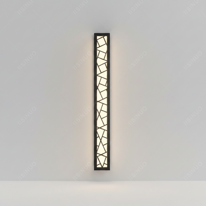 Verthara Premium Modern Aluminium Tall Outdoor Wall Light IP65 Dimmable