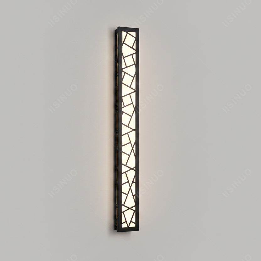 Verthara Premium Modern Aluminium Tall Outdoor Wall Light IP65 Dimmable