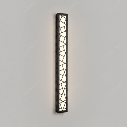 Verthara Premium Modern Aluminium Tall Outdoor Wall Light IP65 Dimmable