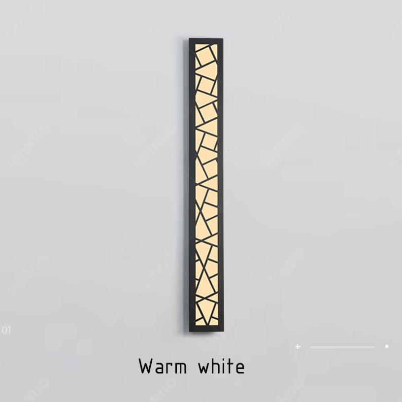 Verthara Premium Modern Aluminium Tall Outdoor Wall Light IP65 Dimmable