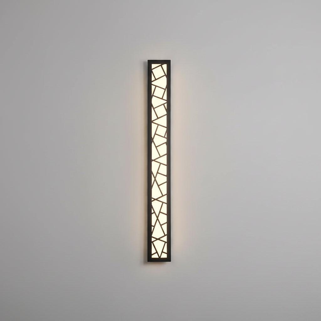 Verthara Premium Modern Aluminium Tall Outdoor Wall Light IP65 Dimmable