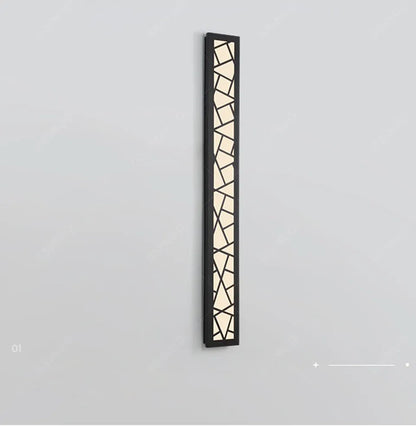 Verthara Premium Modern Aluminium Tall Outdoor Wall Light IP65 Dimmable