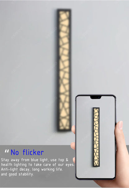 Verthara Premium Modern Aluminium Tall Outdoor Wall Light IP65 Dimmable