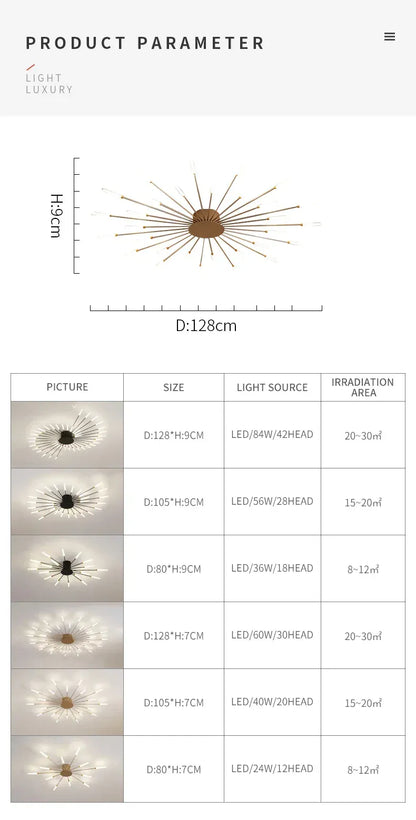 Verthara Premium Modern Art Frame LED Ceiling Light