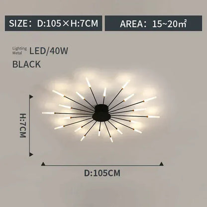 Verthara Premium Modern Art Frame LED Ceiling Light