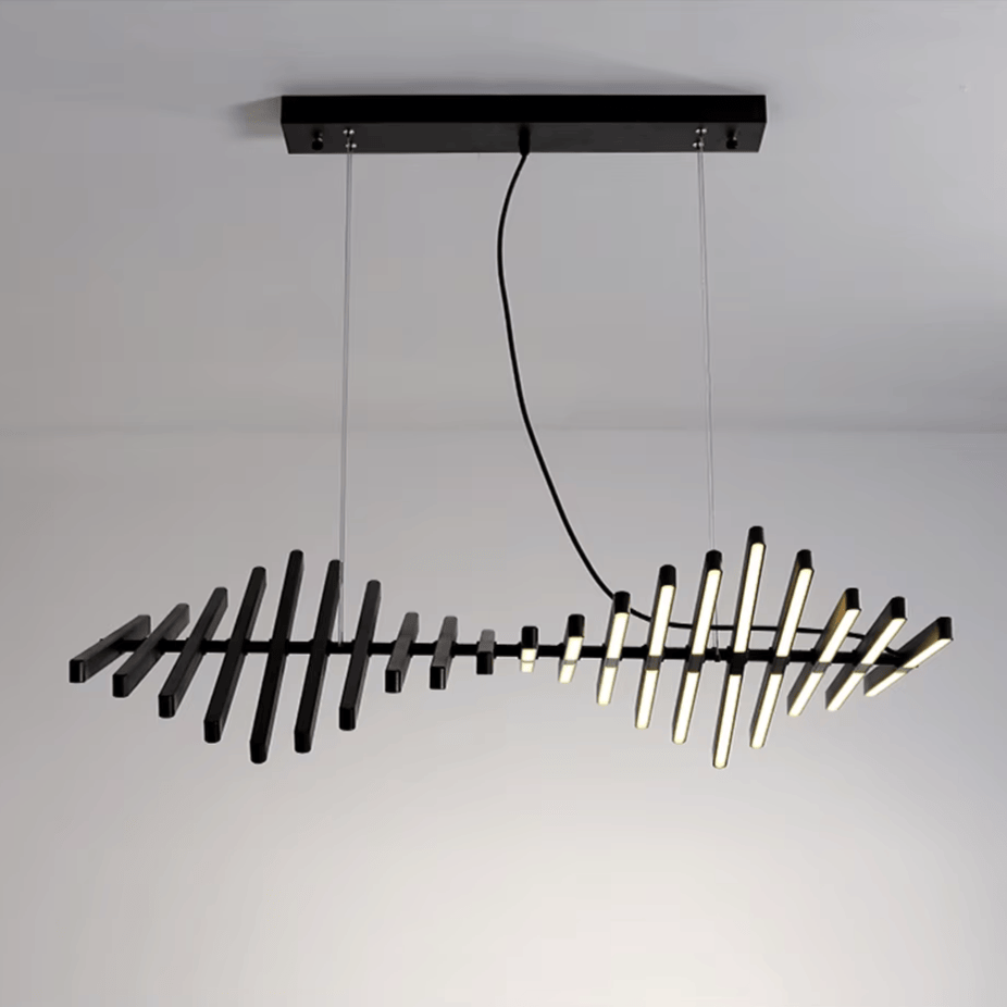 Verthara Premium Modern Dimmable LED Chandelier | 10-Light Iron & Acrylic