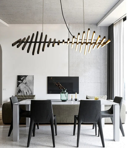 Verthara Premium Modern Dimmable LED Chandelier | 10-Light Iron & Acrylic