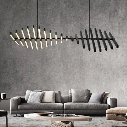 Verthara Premium Modern Dimmable LED Chandelier | 10-Light Iron & Acrylic