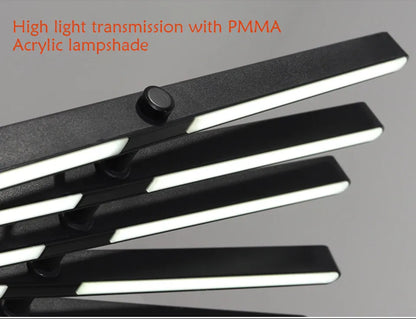 Verthara Premium Modern Dimmable LED Chandelier | 10-Light Iron & Acrylic