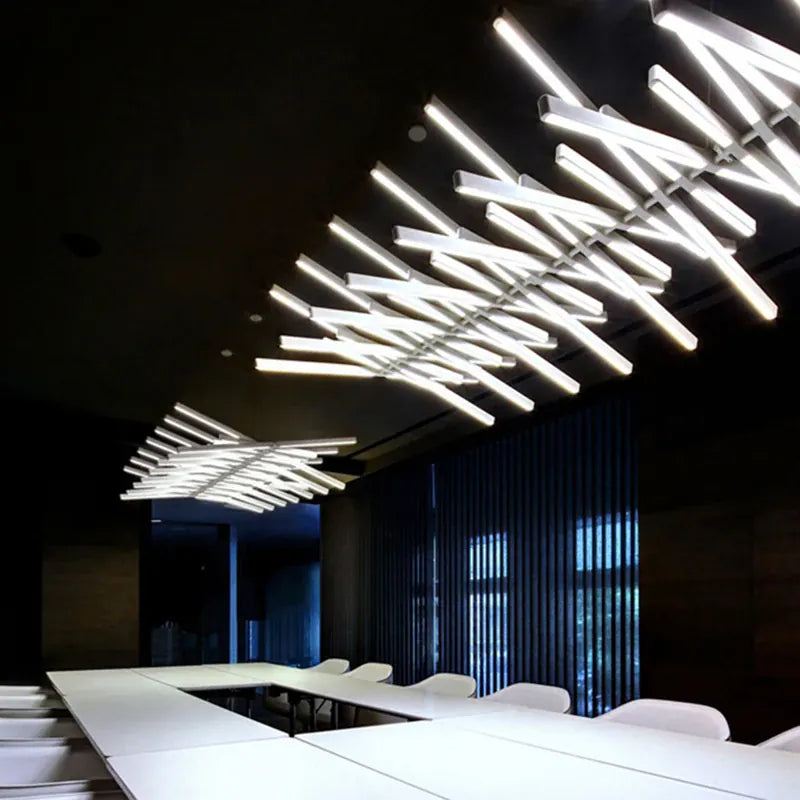 Verthara Premium Modern Dimmable LED Chandelier | 10-Light Iron & Acrylic