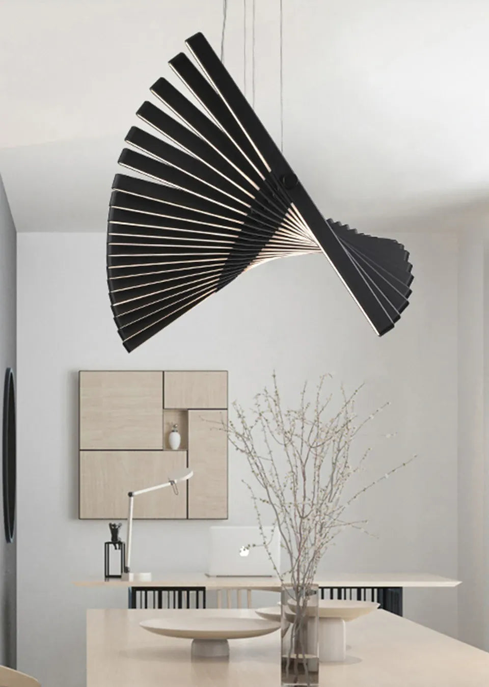 Verthara Premium Modern Dimmable LED Chandelier | 10-Light Iron & Acrylic