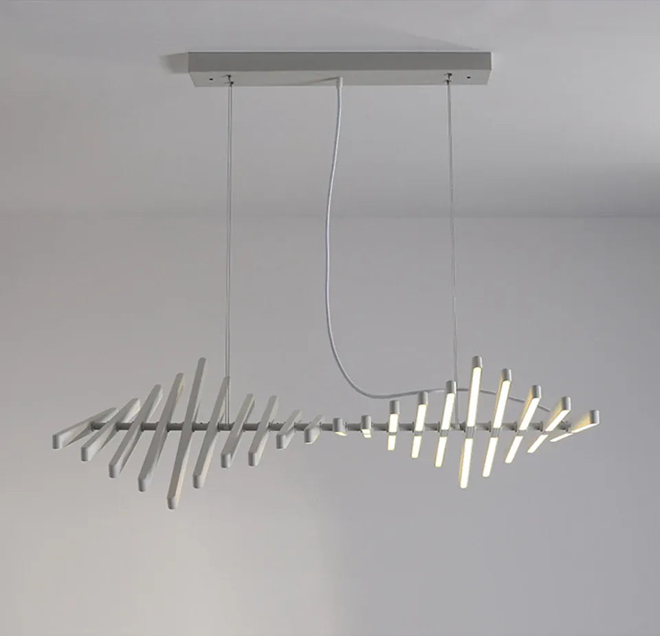 Verthara Premium Modern Dimmable LED Chandelier | 10-Light Iron & Acrylic