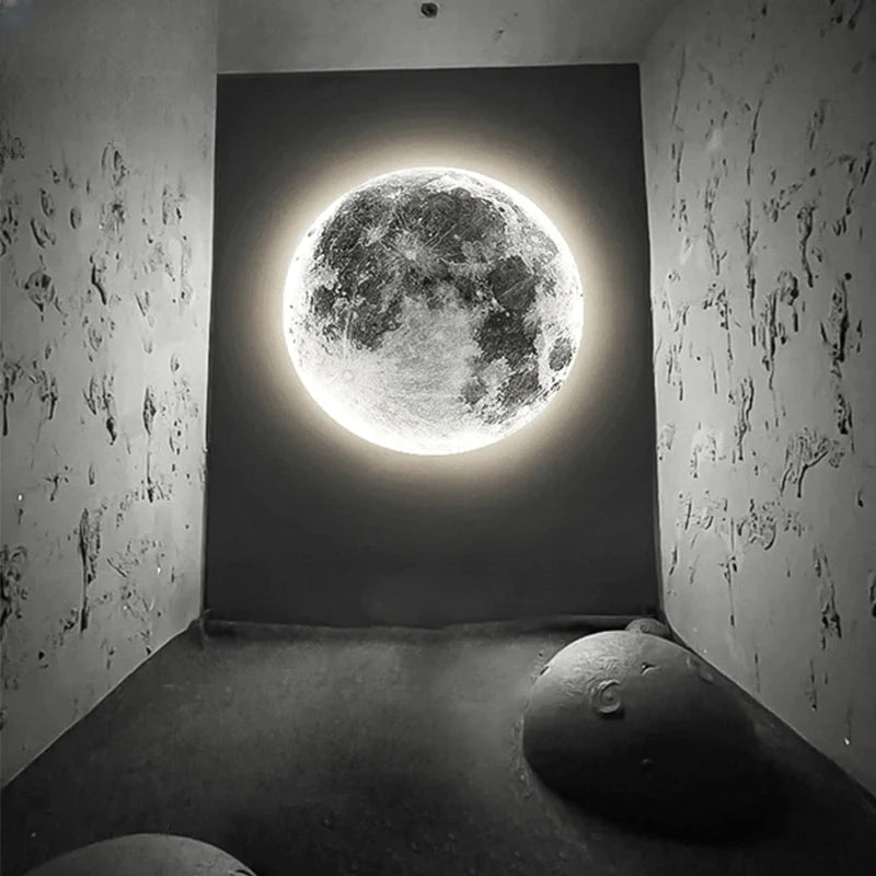 Verthara Premium Modern Iron Moon LED Wall Light Dimmable