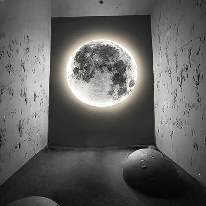 Verthara Premium Modern Iron Moon LED Wall Light Dimmable