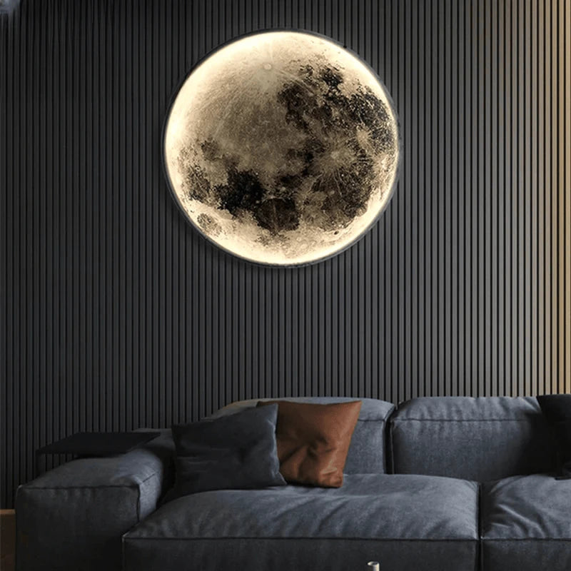 Verthara Premium Modern Iron Moon LED Wall Light Dimmable