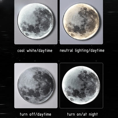 Verthara Premium Modern Iron Moon LED Wall Light Dimmable