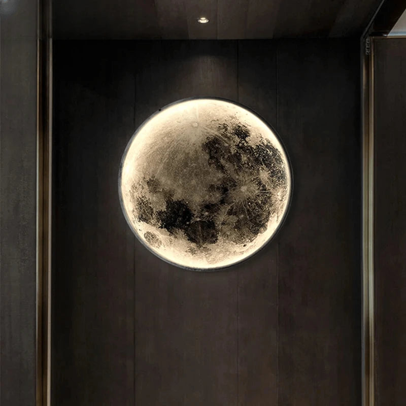 Verthara Premium Modern Iron Moon LED Wall Light Dimmable