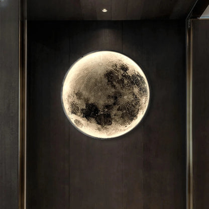 Verthara Premium Modern Iron Moon LED Wall Light Dimmable