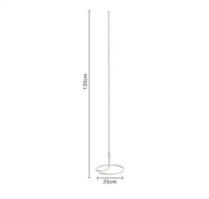Verthara Premium Modern LED Floor Lamp - Standing Design - Adjustable Brightness - Black Aluminium - Minimalist Style - Ideal For Living Room Dimming Switch / B White
