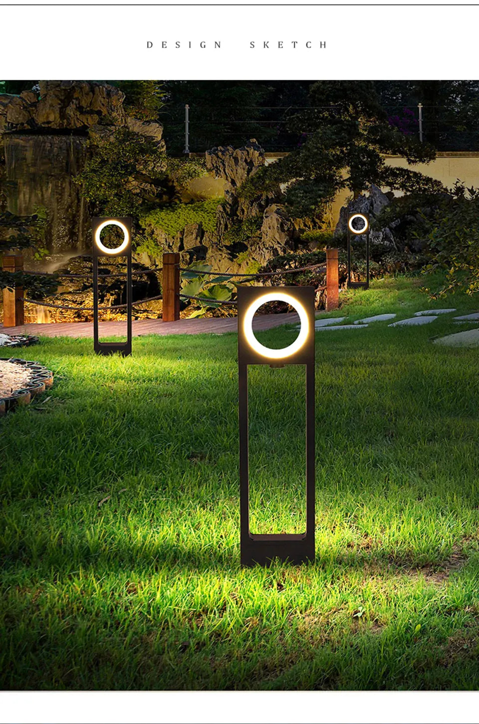 Verthara Premium Modern LED Garden Path Light IP65 12W