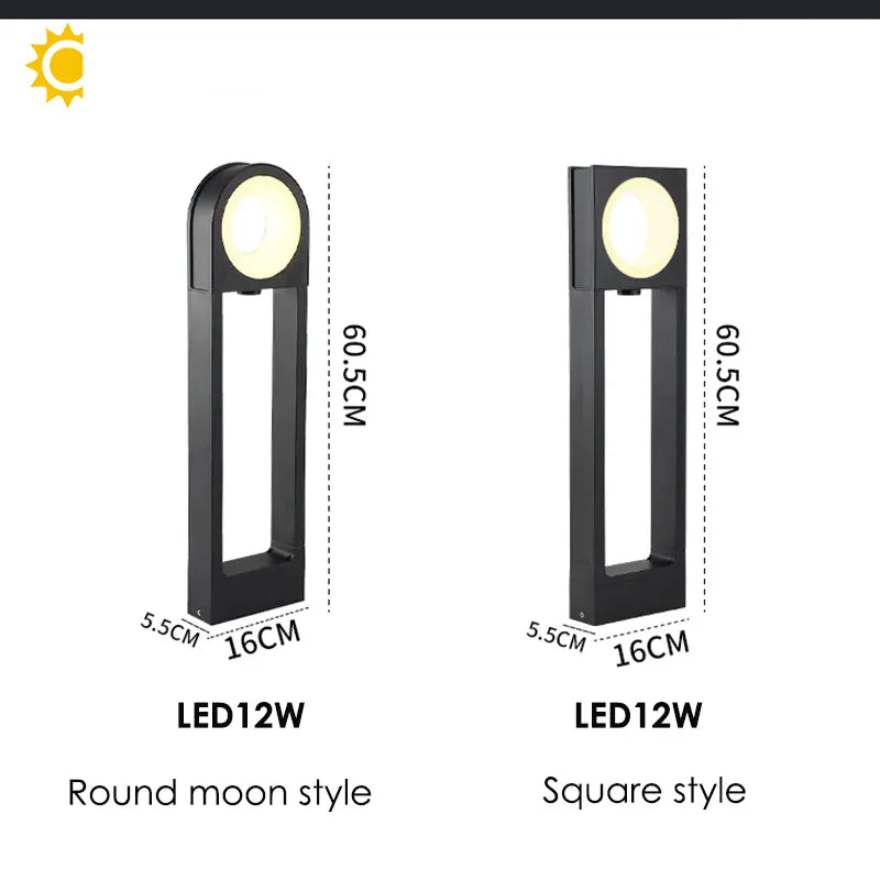 Verthara Premium Modern LED Garden Path Light IP65 12W