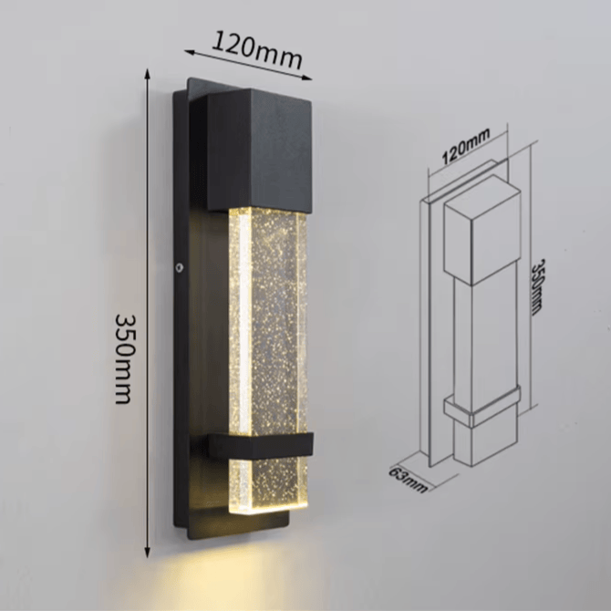 Verthara Premium Modern LED Outdoor Wall Light Dusk to Dawn Sensor