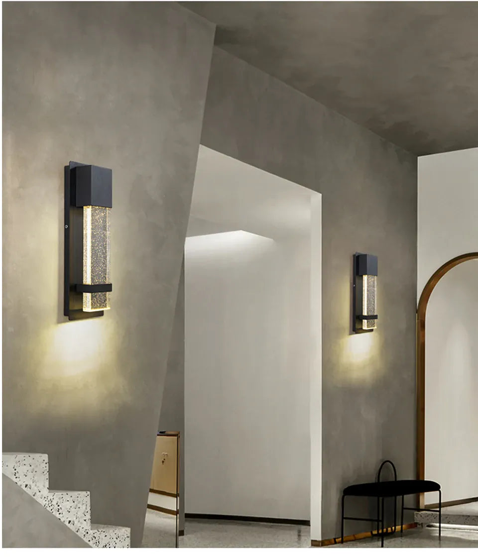 Verthara Premium Modern LED Outdoor Wall Light Dusk to Dawn Sensor