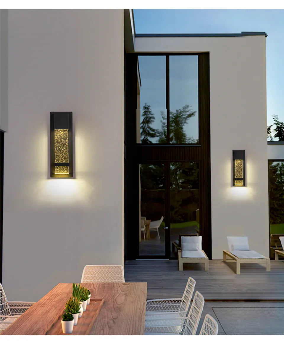 Verthara Premium Modern LED Outdoor Wall Light Dusk to Dawn Sensor