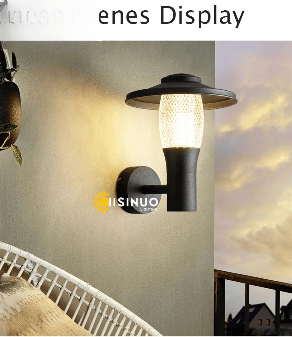 Verthara Premium Modern LED Outdoor Wall Light IP65 Dimmable