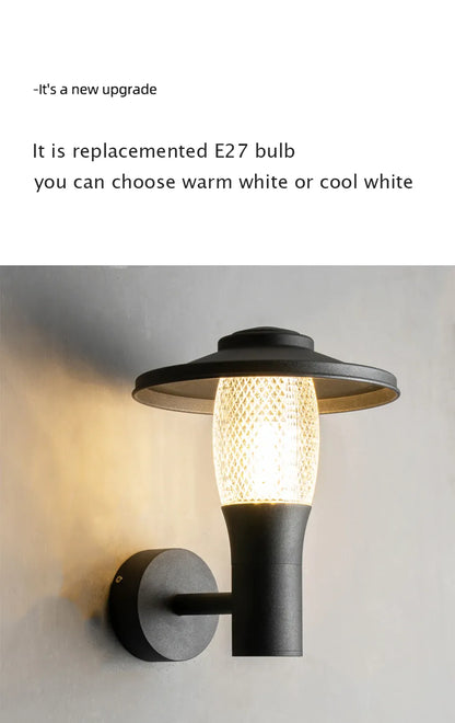 Verthara Premium Modern LED Outdoor Wall Light IP65 Dimmable
