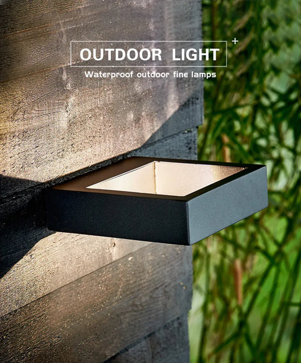 Verthara Premium Modern LED Outdoor Wall Light IP65 Dimmable