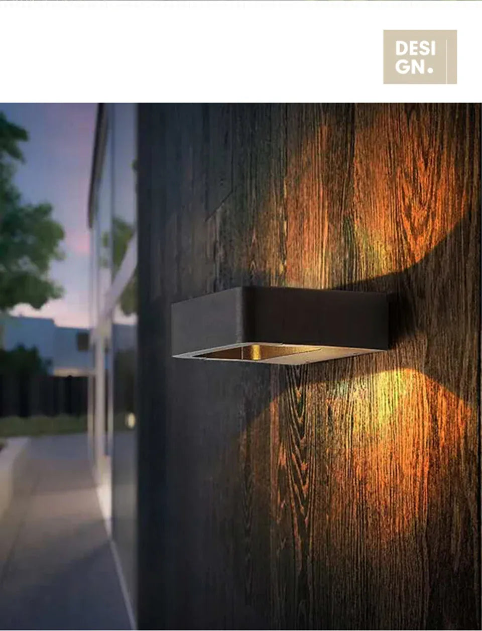 Verthara Premium Modern LED Outdoor Wall Light IP65 Dimmable