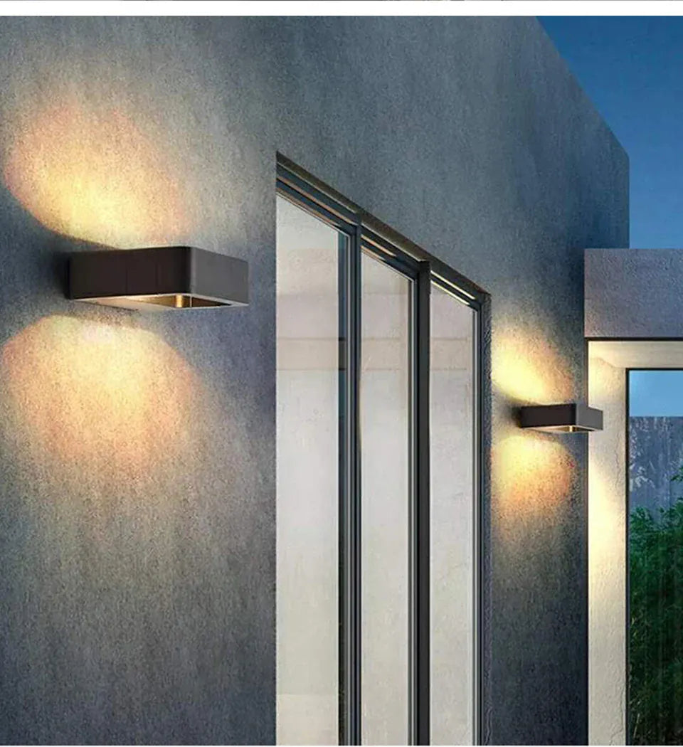 Verthara Premium Modern LED Outdoor Wall Light IP65 Dimmable