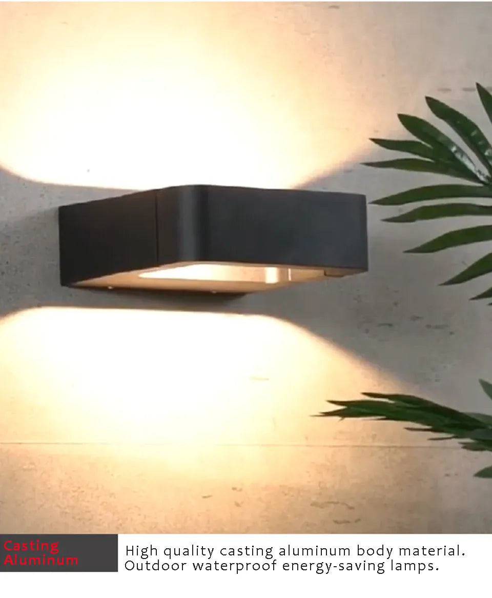 Verthara Premium Modern LED Outdoor Wall Light IP65 Dimmable